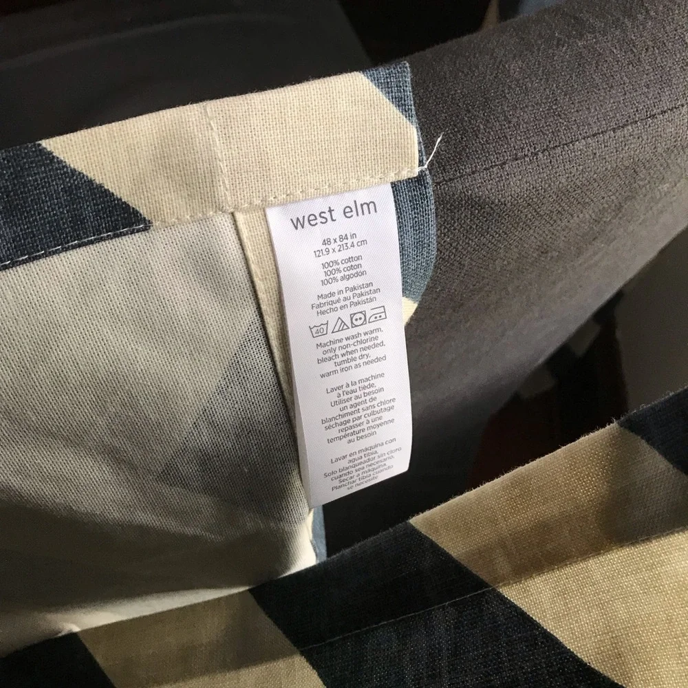 West elm curtains 48x84